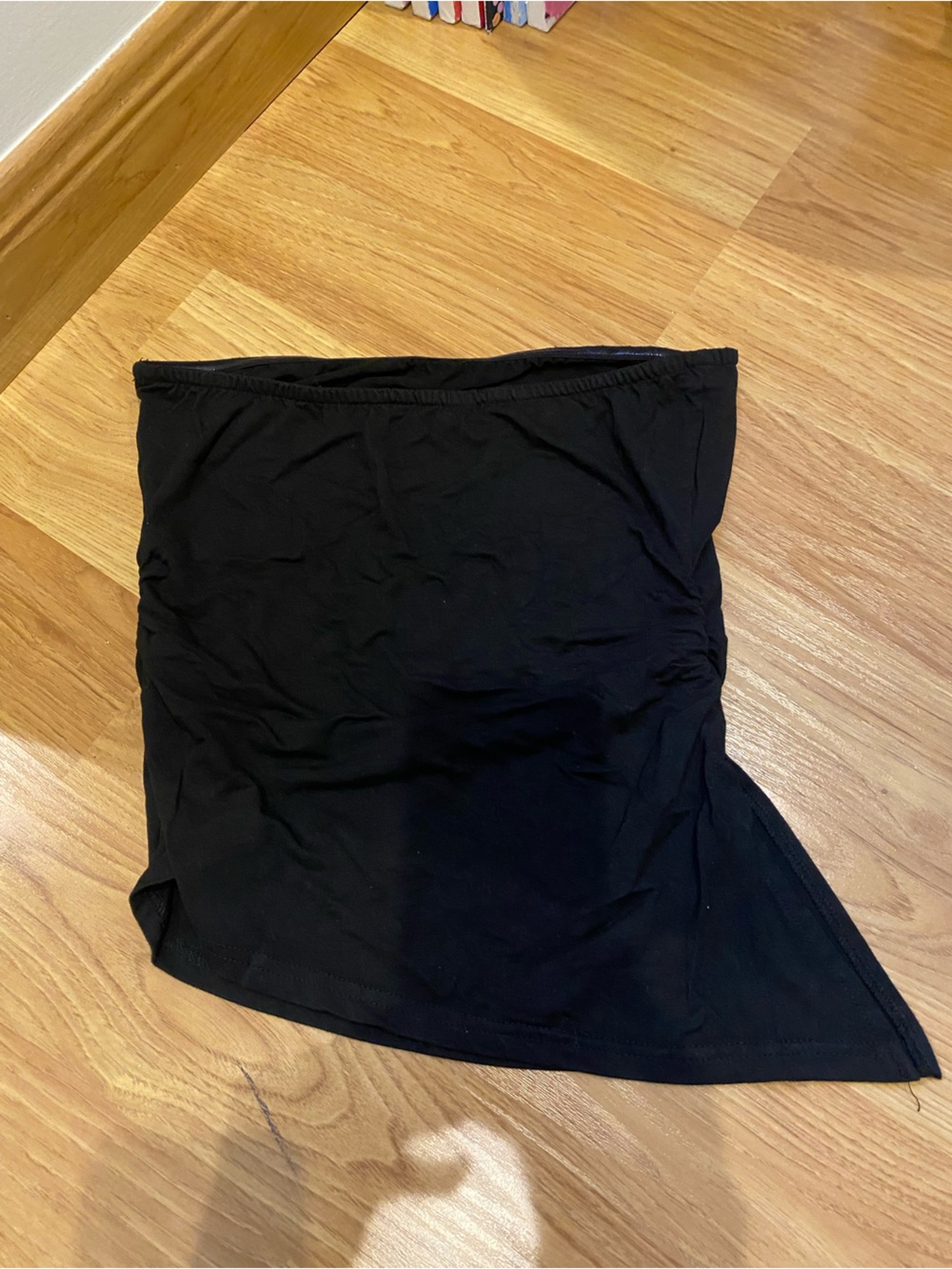 Black Strapless Crop Top - Classic Tube Style